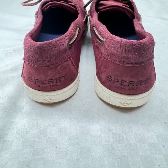 Sperry Top-Sider Nubuck Slip On Boat Shoes with Metallic Detail - Picture 5 of 7